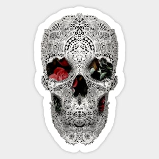 Lace Skull Light Sticker